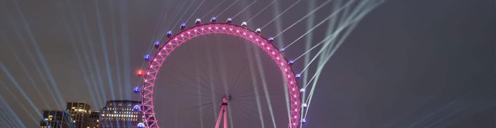 London Eye Lit Up For 2022 New Years Eve