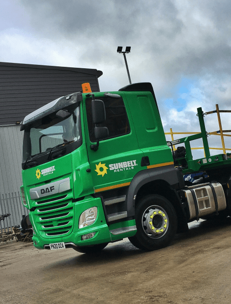 Sunbelt Rentals Truck ready for use
