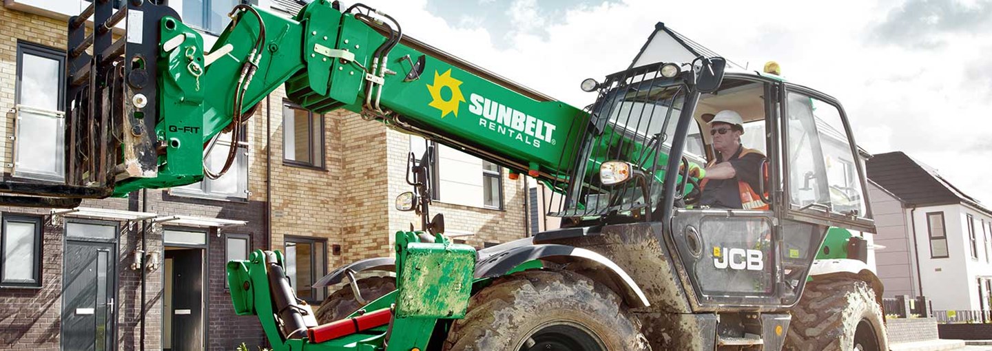 Sunbelt Rentals Telehandler On Site