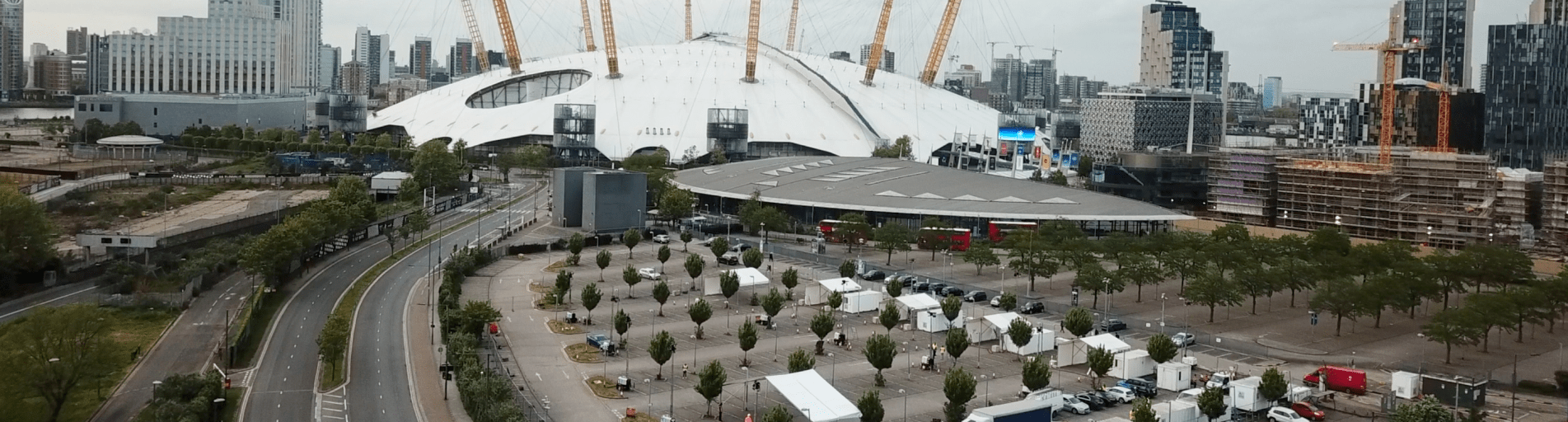 NHS test and trace centre at the o2 arena