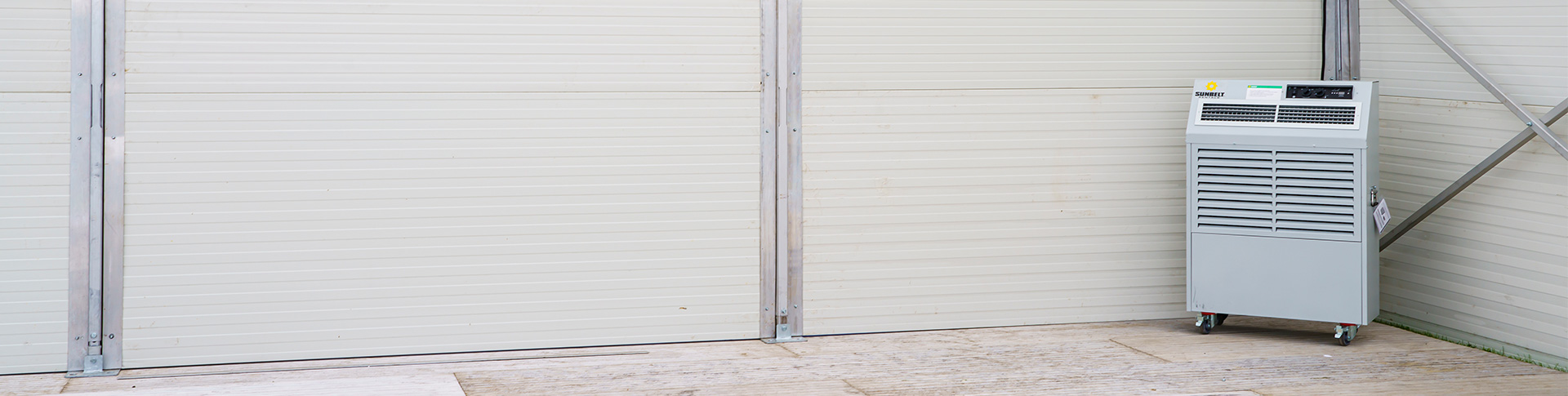 FRAL Air Con Unit Sat In The Corner Of An Industrial Gazebo