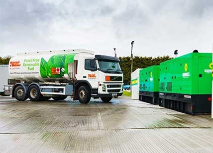 Fuel Tanker Making A Delivery At Sunbelt Site
