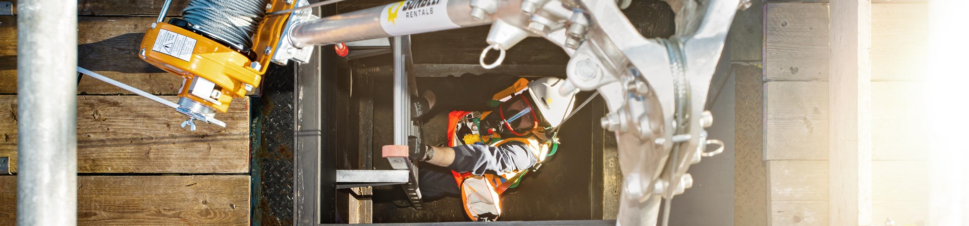 Sunbelt Rentals confined space training solutions.