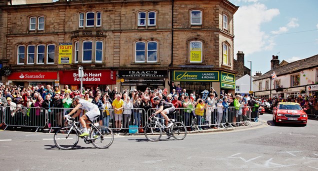 Sunbelt Rentals Crowd Control Barriers used at Tour De Yorkshire