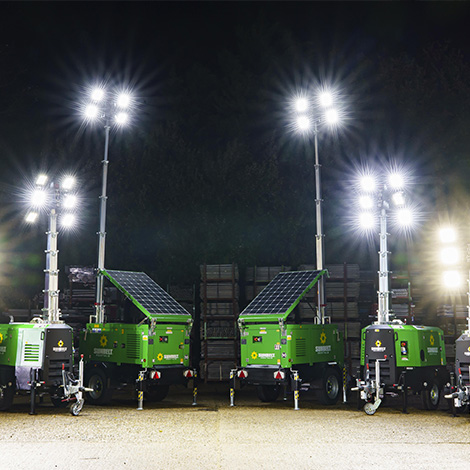 Sunbelt Rentals Hybrid Tower Lights