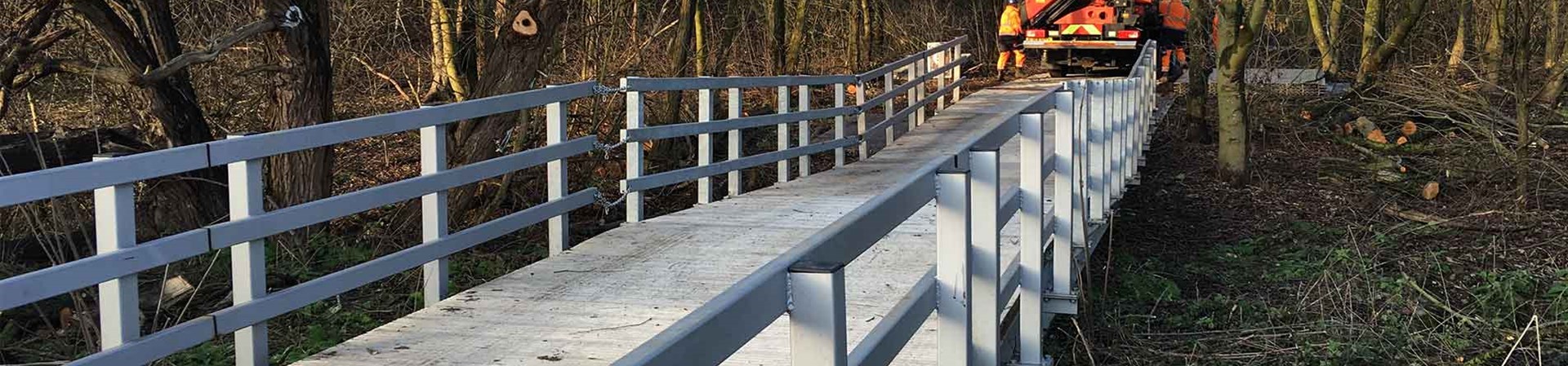 Vehicle Bridge Across A Land Ditch