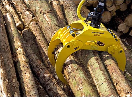 Timber grab attachment hire