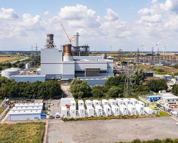 Sunbelt Rentals Accommodation Units Sat In front Of Keadby Power Station On Power Outage Project Project