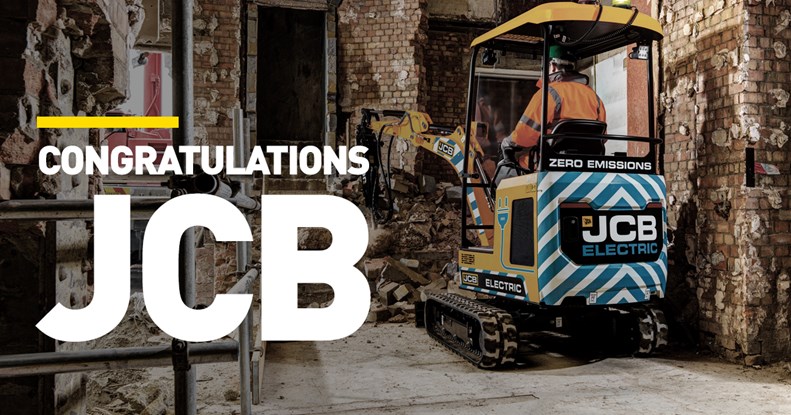Congratulations to JCB for winning the MacRobert award for the JCB 19C-1E Electric Excavator