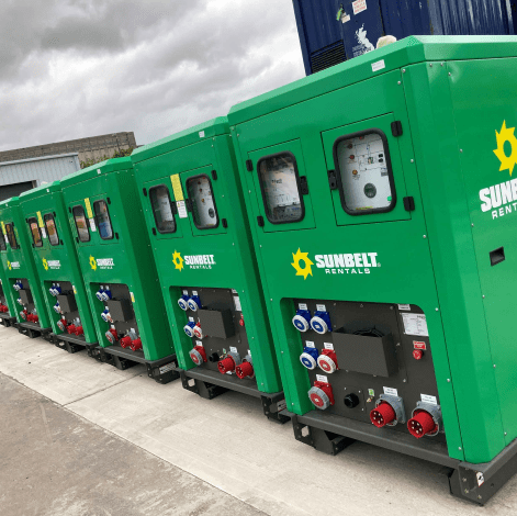 Sunbelt Rentals Ingenium Battery Storage Unit on site