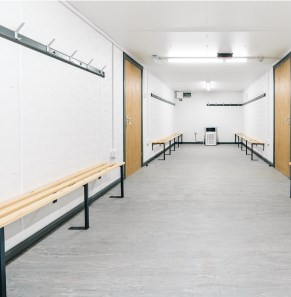 interior of a Sunbelt Rentals drying room