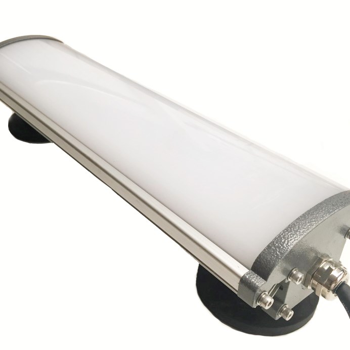 Industrial atex light on white background